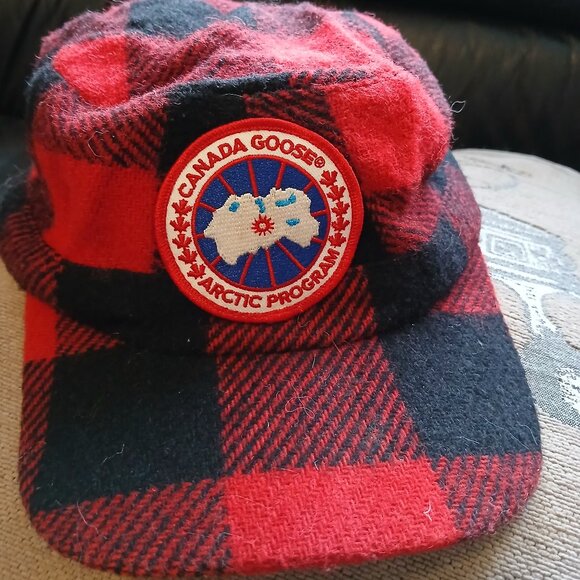 Authentic Canada Goose Buffalo Plaid Wool Lumberjack Hat - Picture 7 of 8